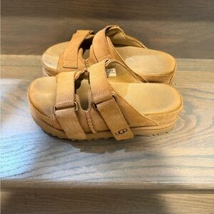 UGG Brown Strap Sandals 6.5